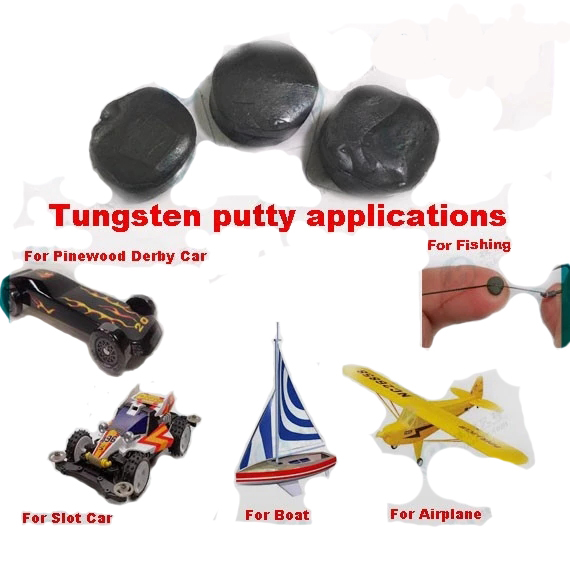 Various tungsten putty weight usage